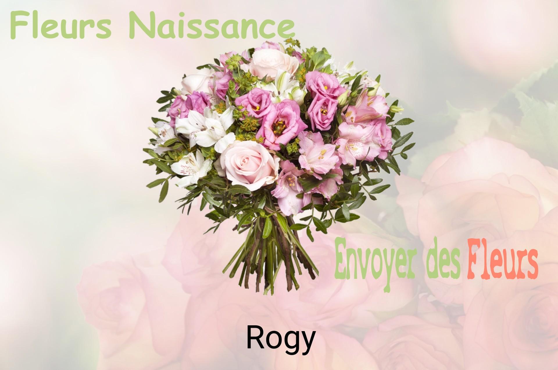 Bouquet de fleurs de naissance livré à Rogy